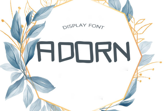 Adorn: A Quirky Display Font for Bold Branding