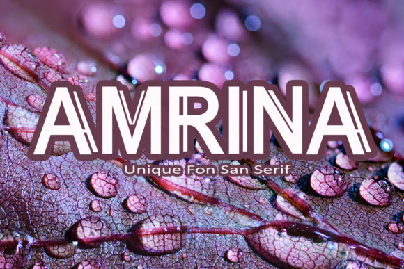 Amrina Font for Bold and Unique Branding