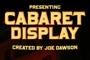 Cabaret Display: A Vintage-Inspired Font for Artistic Branding