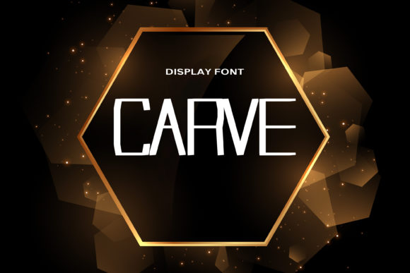 Carve Display Font for Bold Web Design