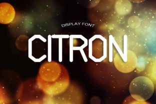 Citron Display Font for Web Design Projects