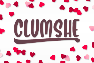 Clumshe: A Quirky Display Font for Romantic Creations