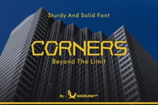 Corners Font for Handmade Creations and Elegant Designs