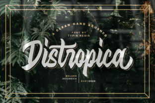 Distropica: A Modern Font for Handmade Creations