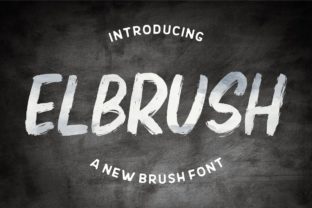 Elbrush: A Modern Display Font for Creative Projects