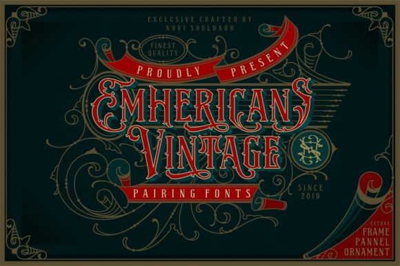 Emhericans Vintage Font for Editorial Design and Creative Projects
