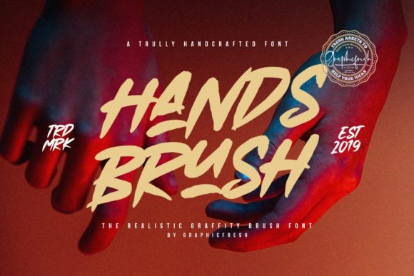 Hands Brush Font for Modern Editorial Design