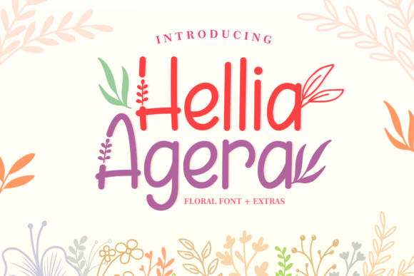 Hellia Agera: A Display Font for Handmade Creations