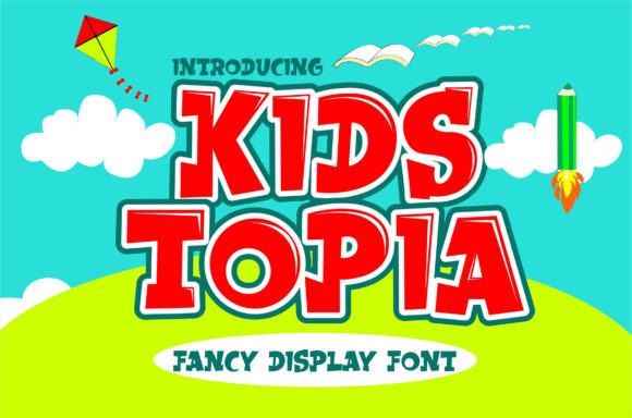 Kidstopia: A Playful Display Font for Creative Makers