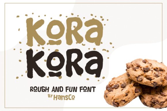 Kora Kora: A Playful Display Font for Creative Product Design