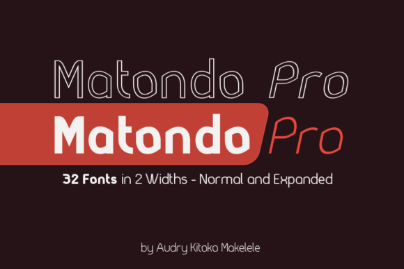 Matondo Pro – A Bold and Elegant Display Font for Craft Creators