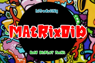 Matrixoid: A Bold Display Font for Creative Craft Projects