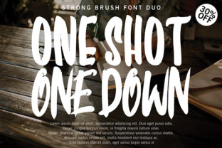One Shot One Down: A Display Font That Elevates Handmade Creations