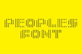 Peoples Font: A Playful Display Typeface for Creative Makers