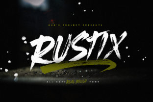 Rustix Brush Display Font for Handmade Creations