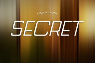 Secret: A Display Font for Crafters and Product Creators