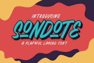 Sondote: A Playful Font for Creative Crafters and Printables