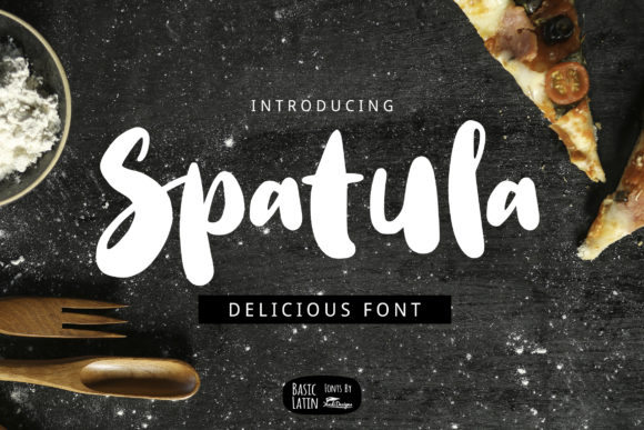 Spatula: A Modern Display Font for Creative Makers