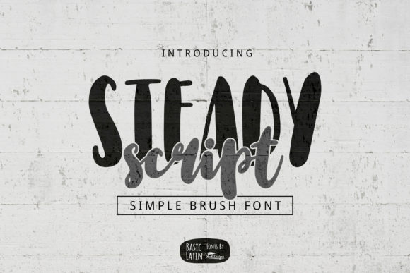 Steady Script: A Bold Display Font for Editorial Design
