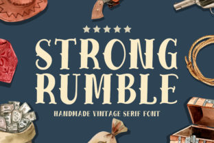 Strong Rumble: A Vintage Font for Timeless Branding