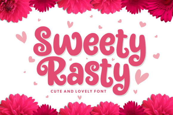 Sweety Rasty: A Playful Display Font for Creative Projects