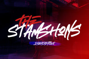The Stamshons: A Bold Display Font for Modern Web Design