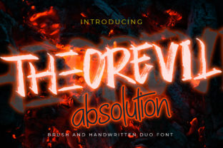 Theorevil Absolution Font for Handmade Creations