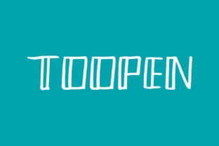 Toopen Font for Casual and Creative Branding