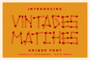 Vintages Matches: A Playful Display Font for Web Design