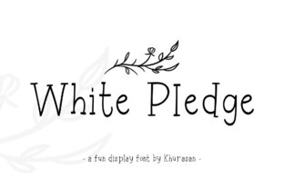 White Pledge: A Whimsical Display Font for Creative Branding