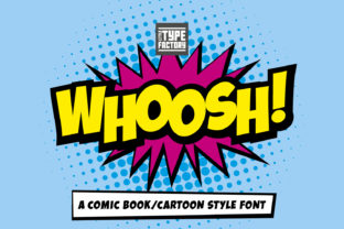 Whoosh Display Font for Bold and Playful Visuals
